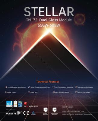AIKO Stellar 3NPlus72 Solar Panel 650-685W 2382×1134×30mm